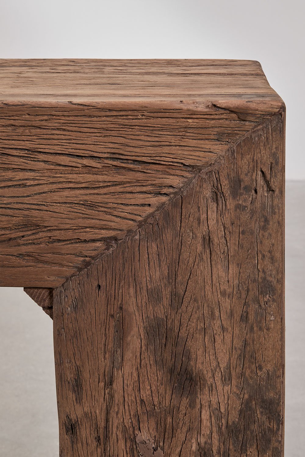 Console d'entrée 150x35 cm en bois recyclé Juvira, image de la galerie 6