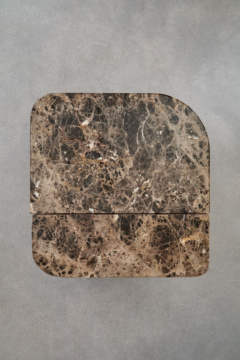 Table basse 90x90 cm en pierre naturelle et bois de manguier Clotsh, image de la galerie 11