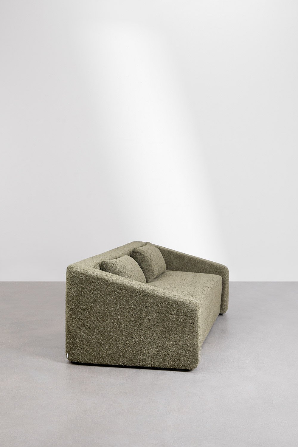 Canapé lit 3 places Dalila en tissu bouclé, image de la galerie 6