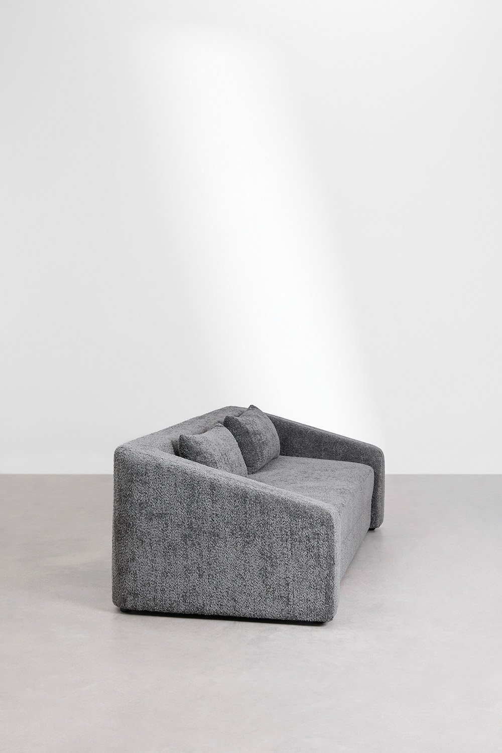 Canapé lit 3 places Dalila en tissu bouclé, image de la galerie 6