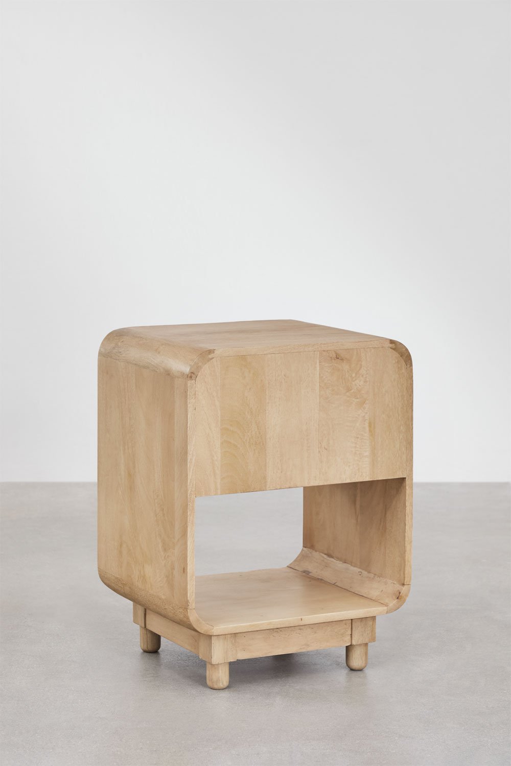 Table de chevet Joel en bois de manguier et d'acacia, image de la galerie 5