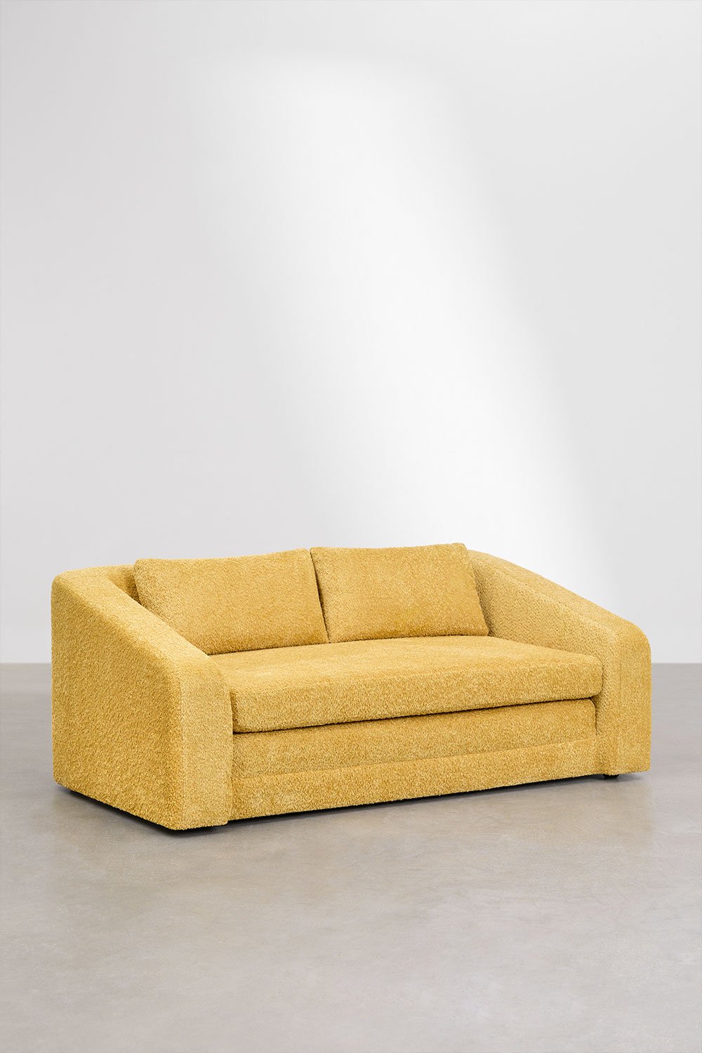 Canapé lit Dalila 2 places en tissu bouclé, image de la galerie 3