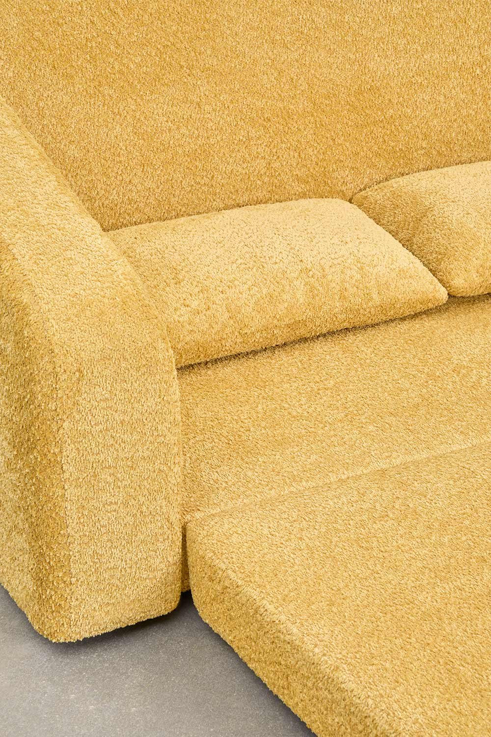 Canapé lit Dalila 2 places en tissu bouclé, image de la galerie 10