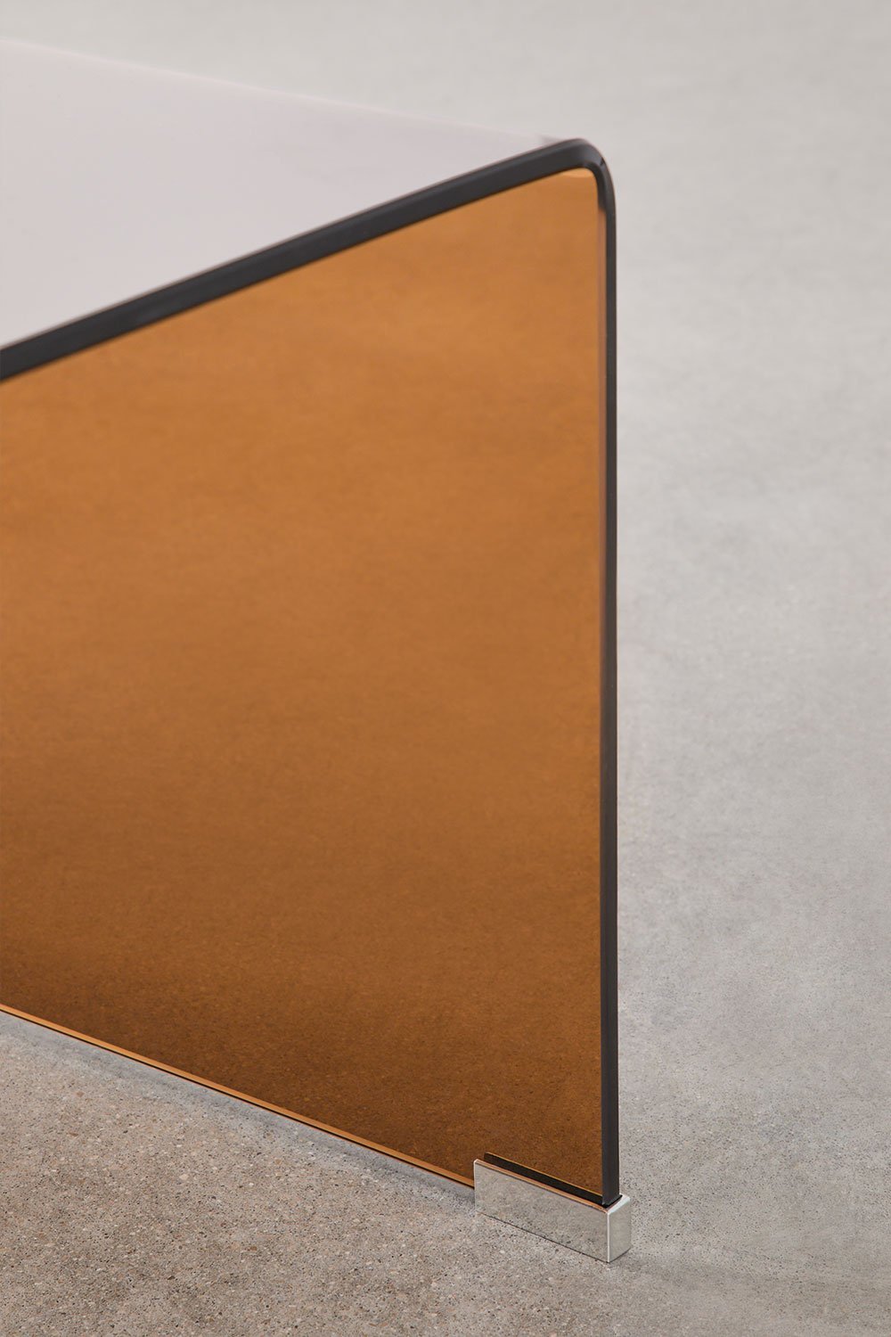 Table basse 120x60 cm en verre trempé Soloy, image de la galerie 7