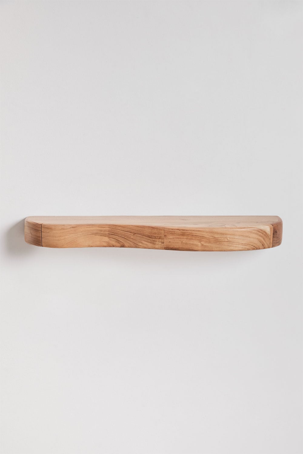 Étagère murale avec rangement en bois d'acacia Nireimi, image de la galerie 4