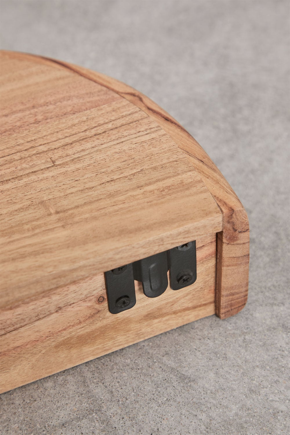 Étagère murale avec rangement en bois d'acacia Nireimi, image de la galerie 8