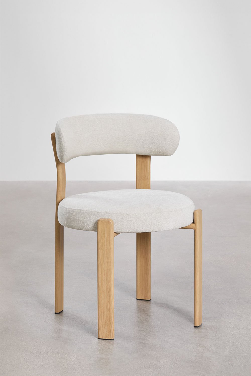 Pack de 4 chaises de salle à manger rembourrées et en fer Jolie, image de la galerie 5