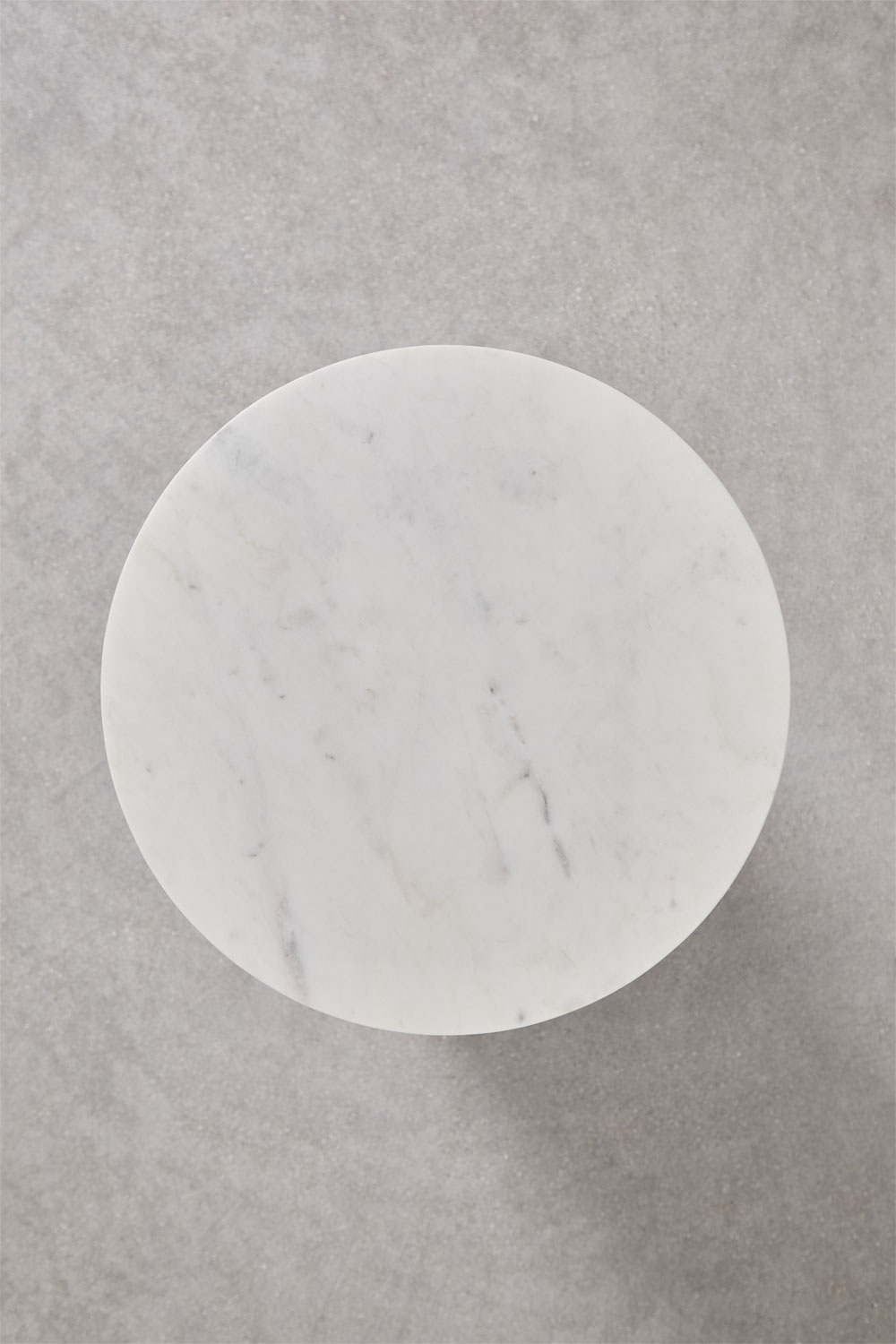 Table d'appoint ronde Ø35 cm en marbre Mencia - SKLUM