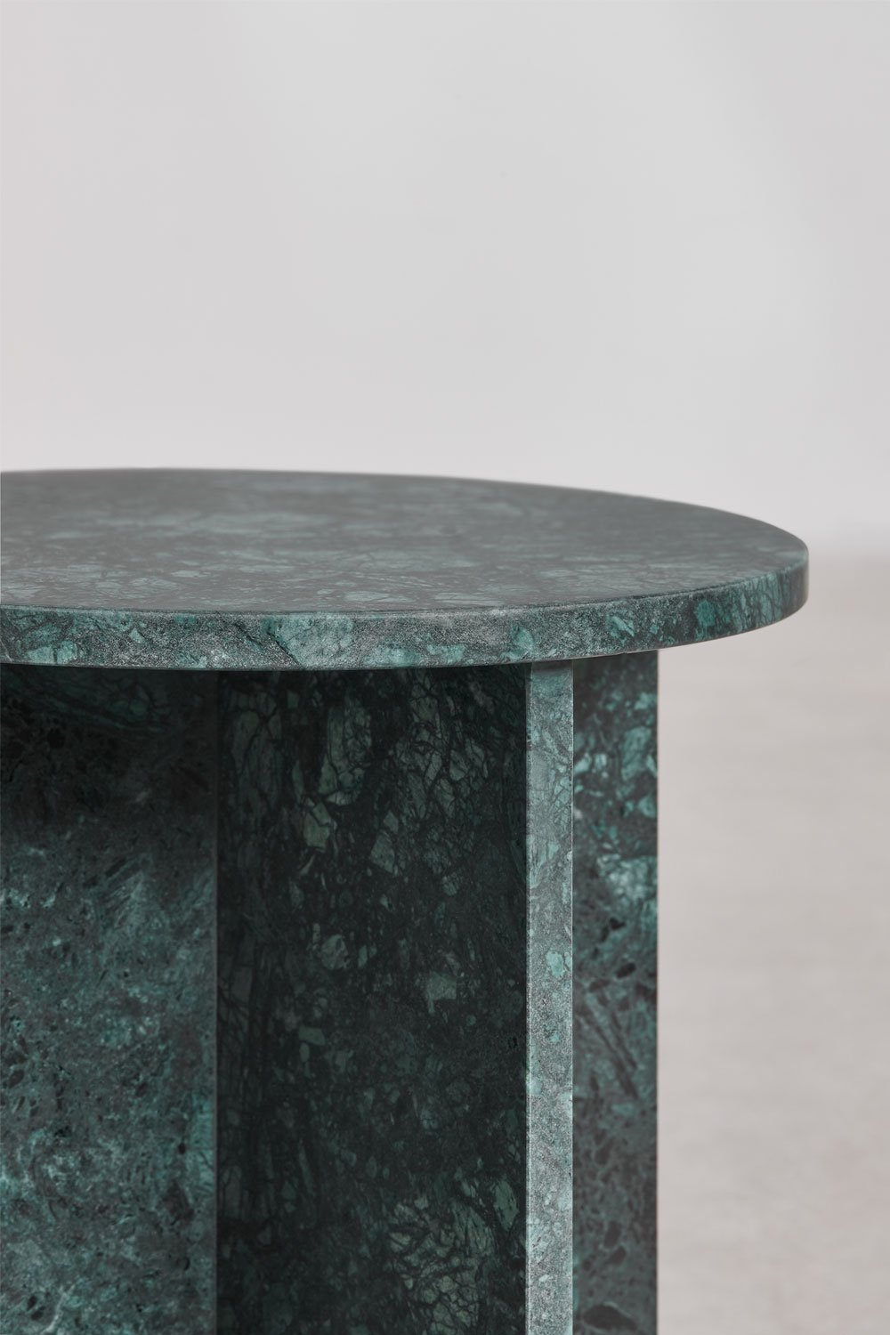 Table d'appoint ronde Ø35 cm en marbre Mencia, image de la galerie 5