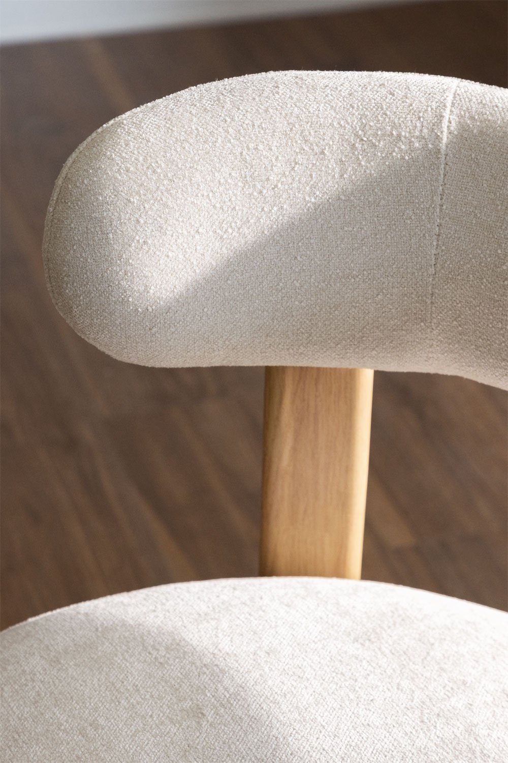 Pack de 4 chaises de salle à manger Jolie en tissu chenille, image de la galerie 2