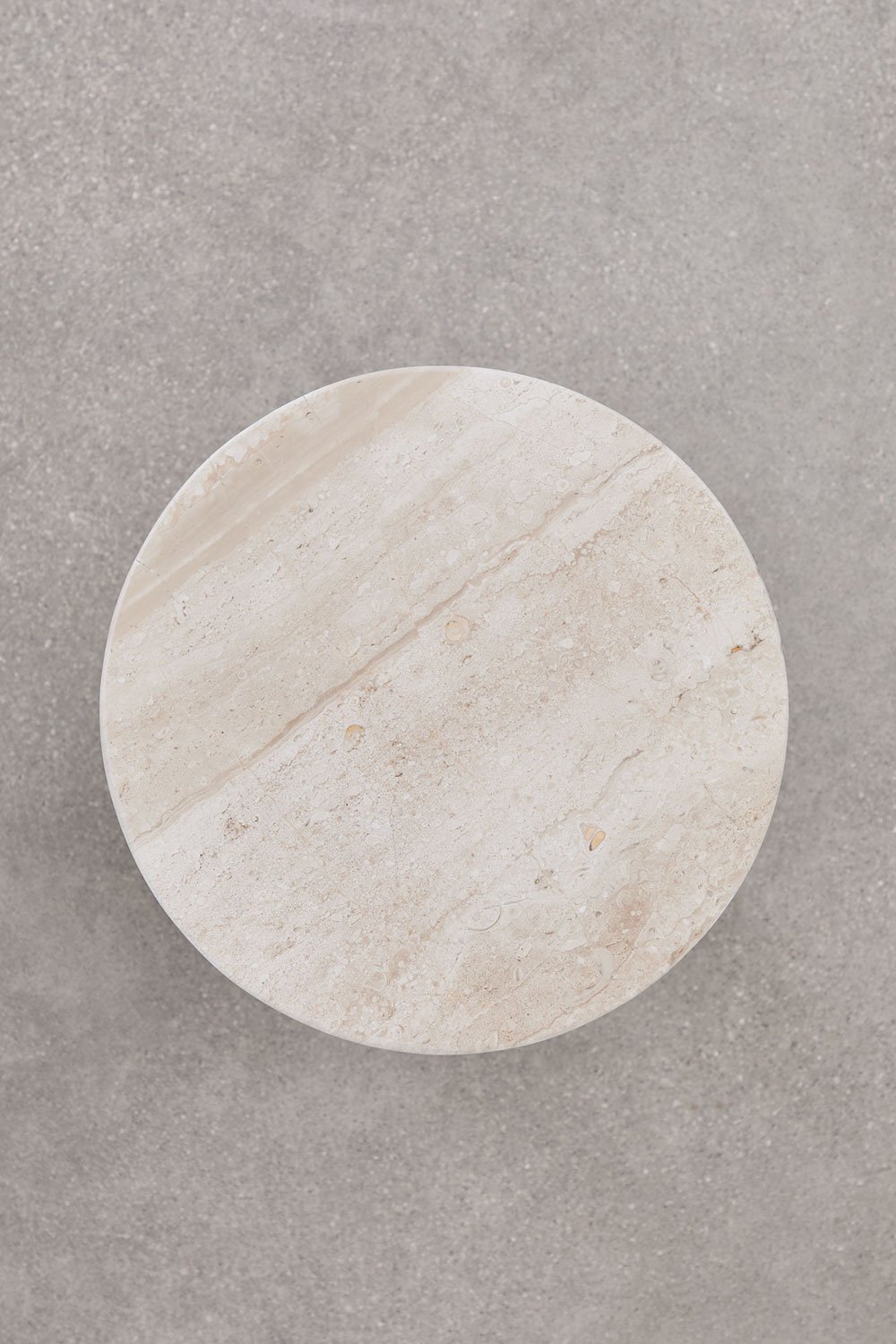 Table de chevet ronde Ø35 cm en marbre Mencia, image de la galerie 8