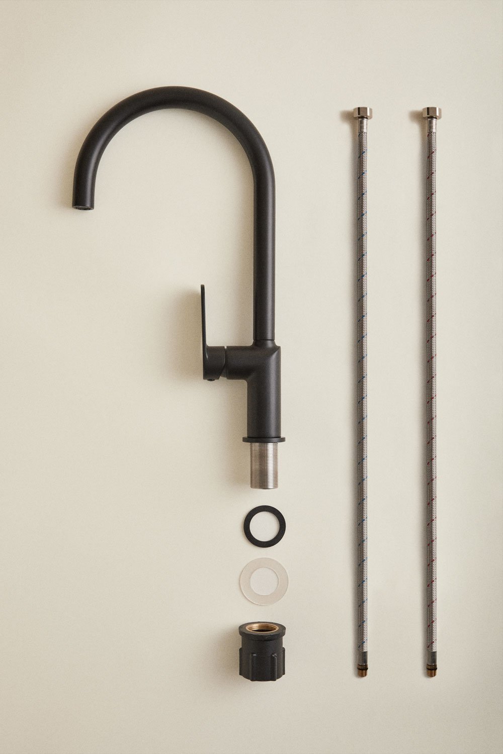 Robinet de cuisine avec bec haut en laiton Alameda, image de la galerie 6