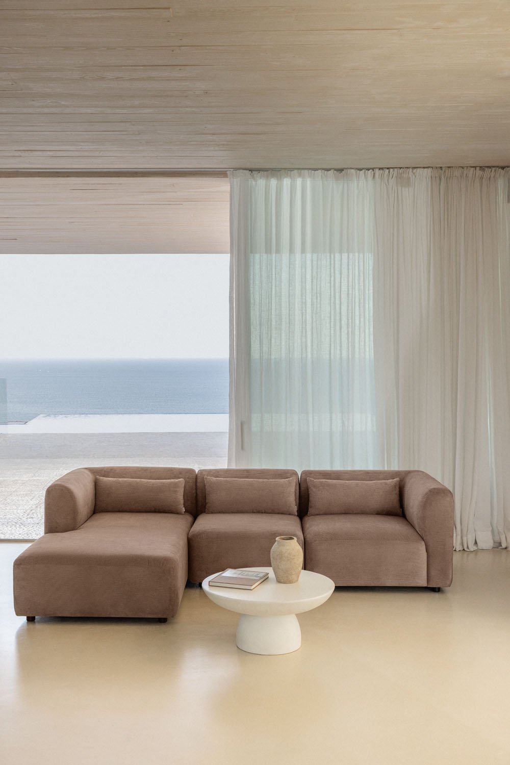 Canapé modulaire avec méridienne gauche 3 pièces Fogler, image de la galerie 1