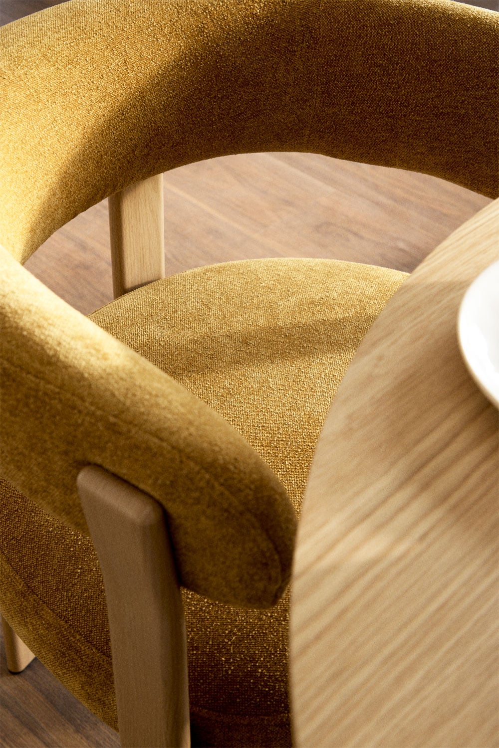 Pack de 2 chaises de salle à manger avec accoudoirs, rembourrées et en fer Jolie, image de la galerie 3