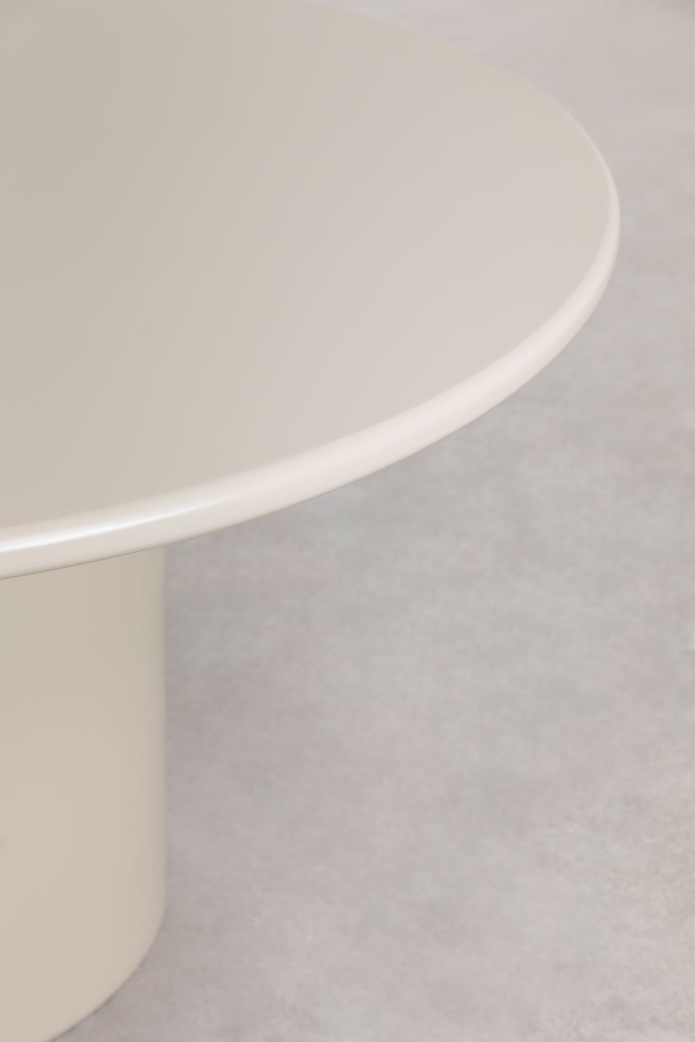Table à manger ronde en MDF Rodeo, image de la galerie 2
