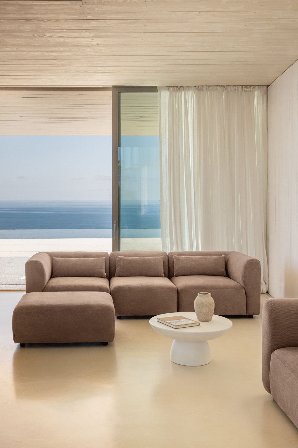 Canapé modulable 3 pièces avec pouf Fogler    , image de la galerie 1