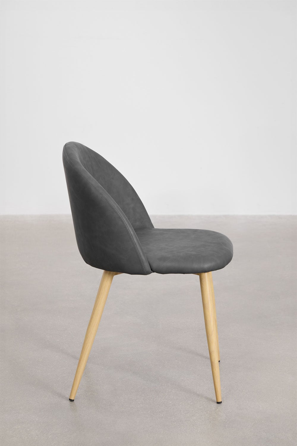 Pack de 4 chaises de salle à manger rembourrées en similicuir Kana, image de la galerie 2