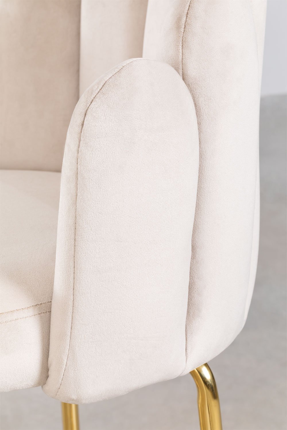 Lot de 2 tabourets hauts en velours Markina, image de la galerie 4