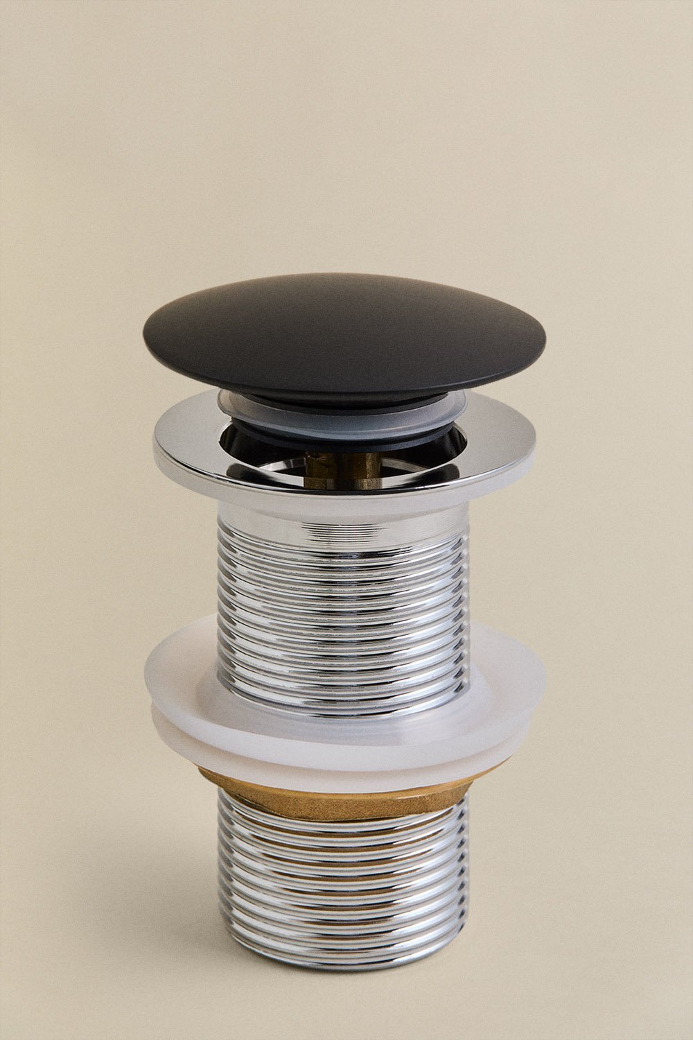 Ensemble de robinetterie de lavabo encastrée en laiton Orveta et bonde de lavabo Click-Clack en acier inoxydable et laiton, image de la galerie 2