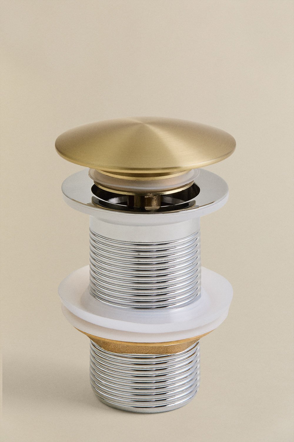 Ensemble de robinetterie de lavabo encastrée en laiton Orveta et bonde de lavabo Click-Clack en acier inoxydable et laiton, image de la galerie 2