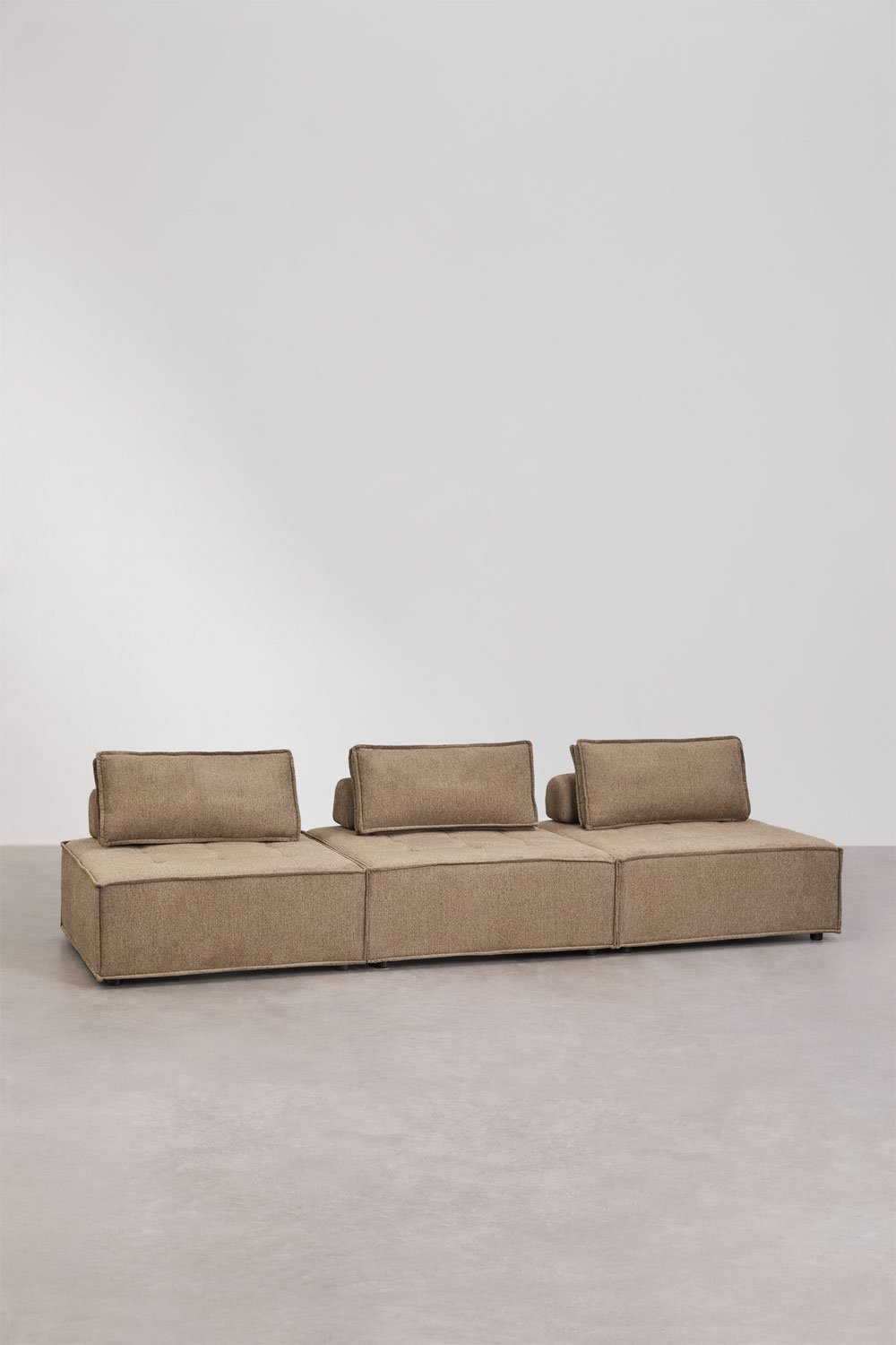 Canapé modulable 3 pièces en tissu Vermont, image de la galerie 3