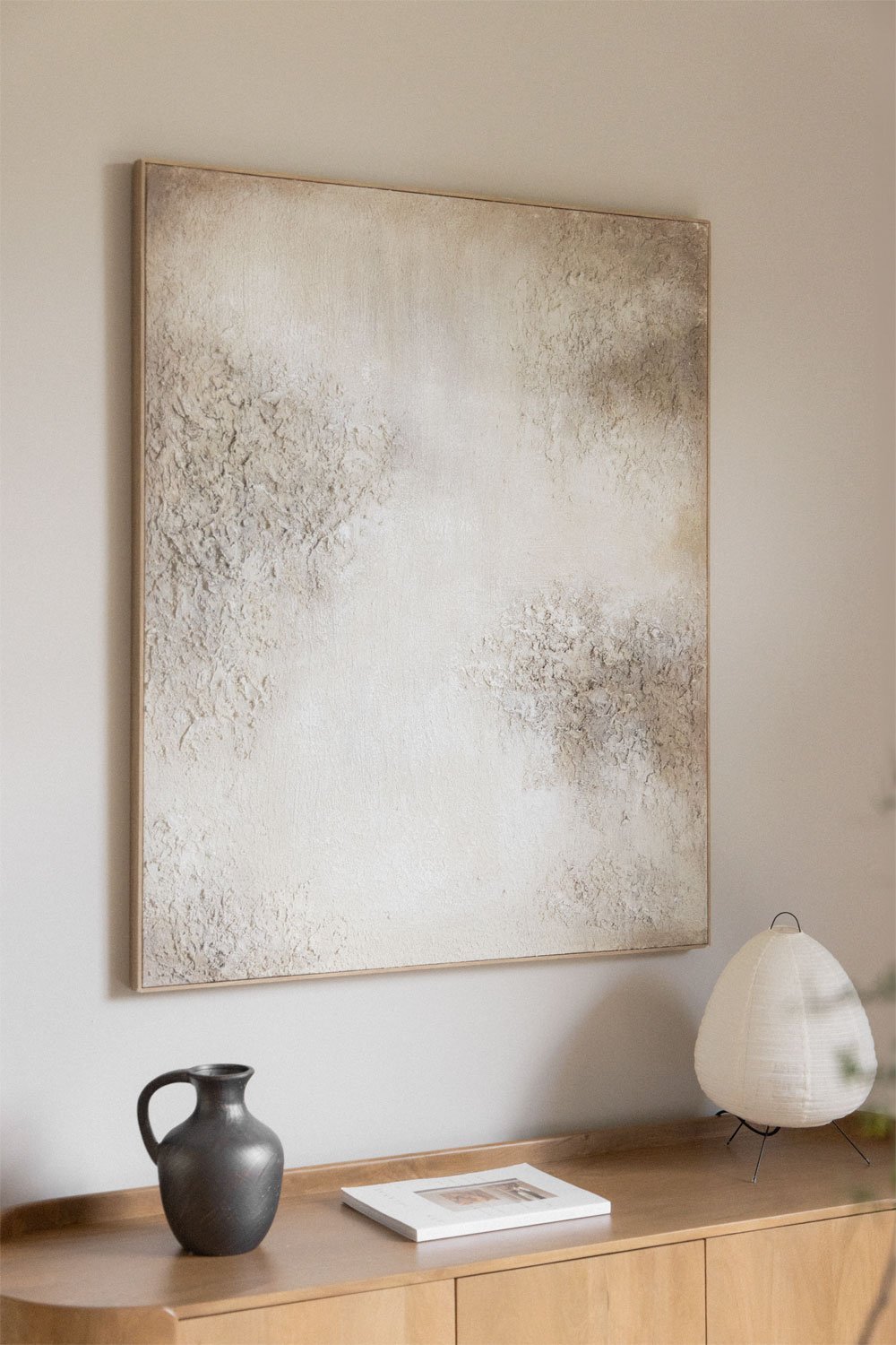 Tableau décoratif avec texture en plâtre (100x120 cm) Bestue, image de la galerie 1