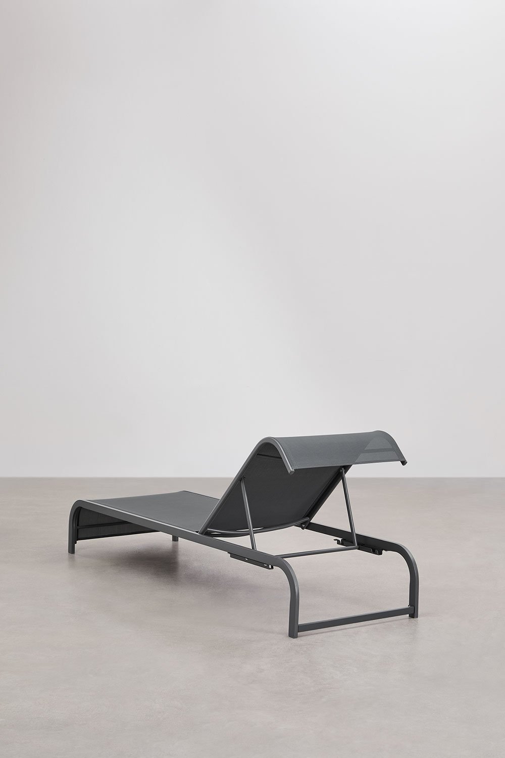 Set de 2 chaises longues inclinables et table d'appoint en acier Marietta, image de la galerie 6