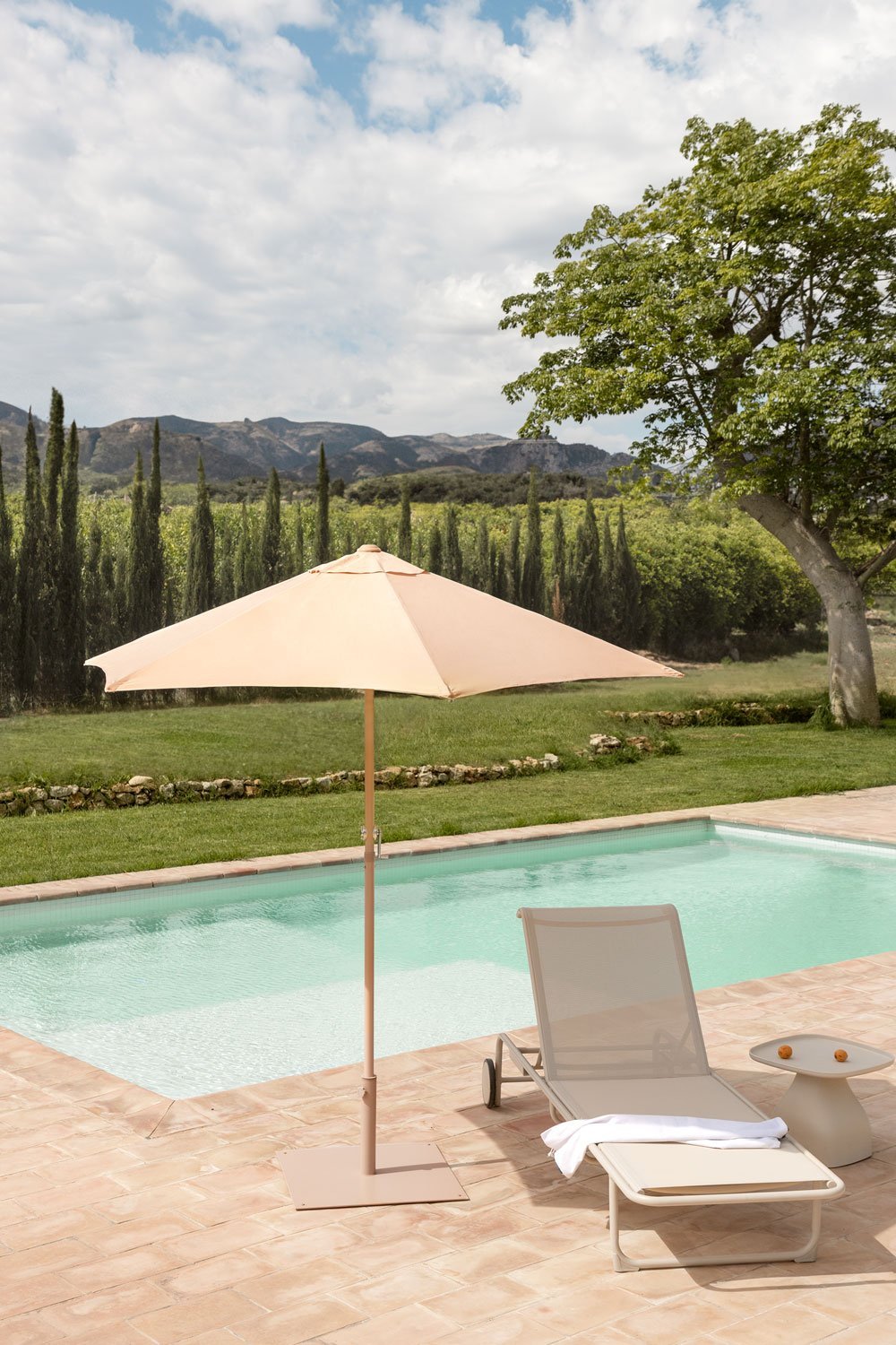 Parasol en tissu et aluminium (Ø235 cm) Jaden  , image de la galerie 1