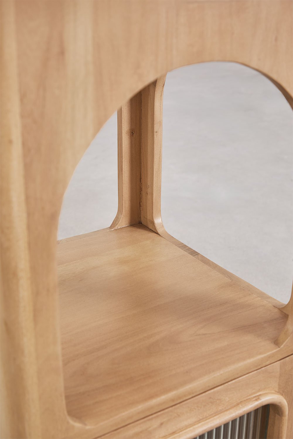 Étagère de salle de bain en bois d'acacia et verre Massilia , image de la galerie 8