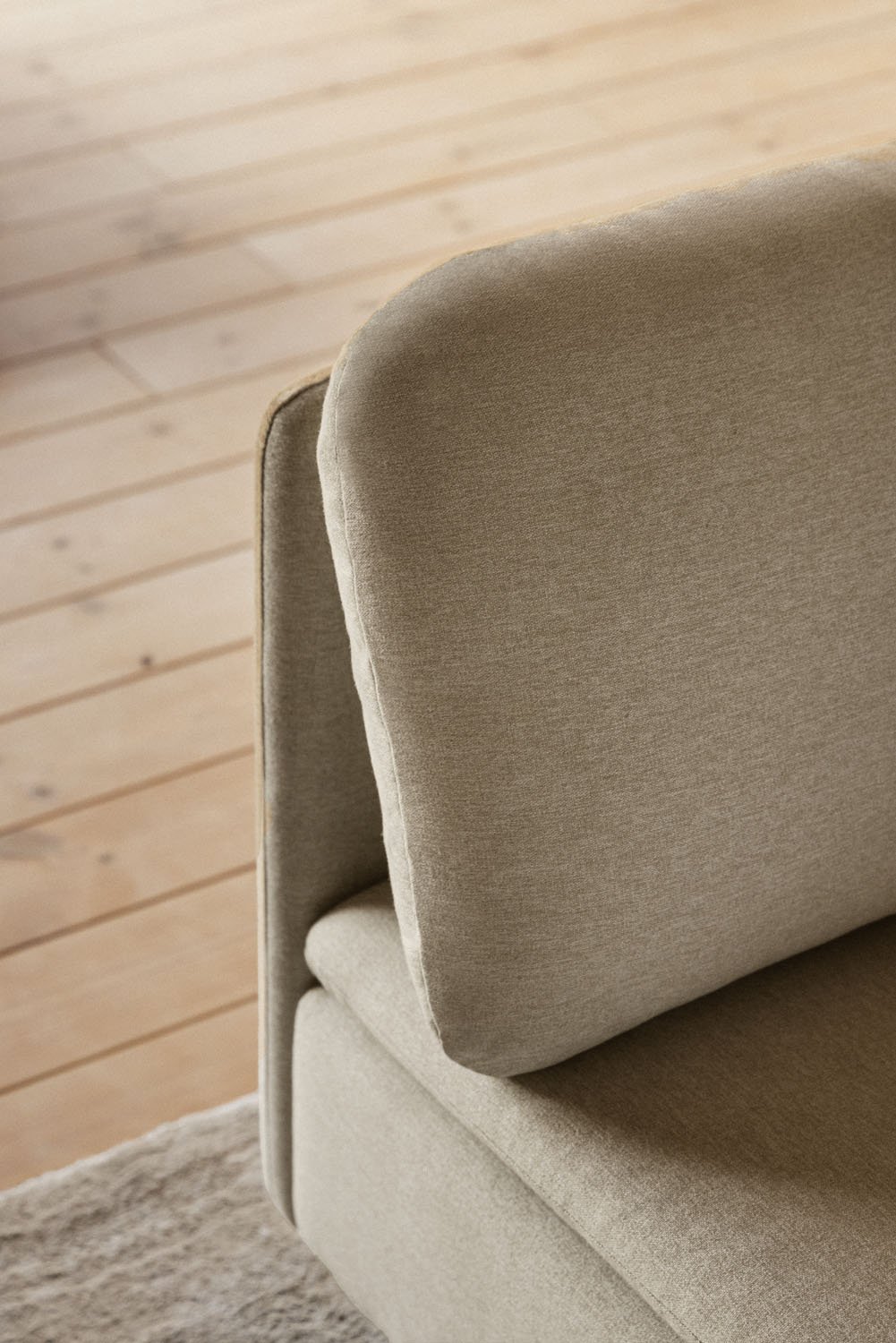 Canapé modulaire 2 pièces en tissu Oriol, image de la galerie 3