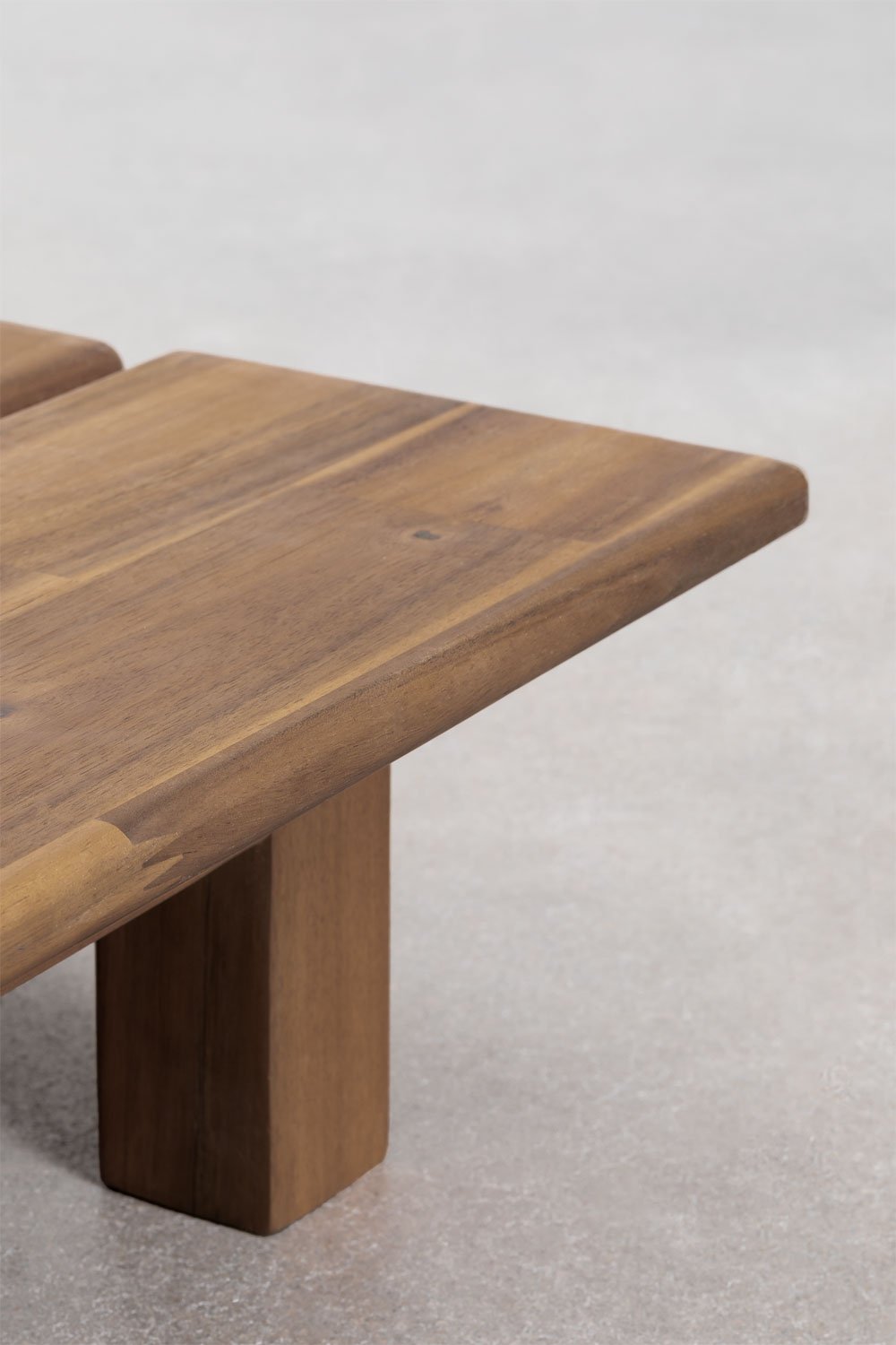 Table basse rectangulaire 85x75 cm en bois d'acacia Brina, image de la galerie 4