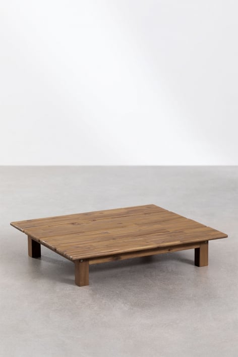 Table Basse Rectangulaire en Bois d'Acacia (85x75 cm) Brina