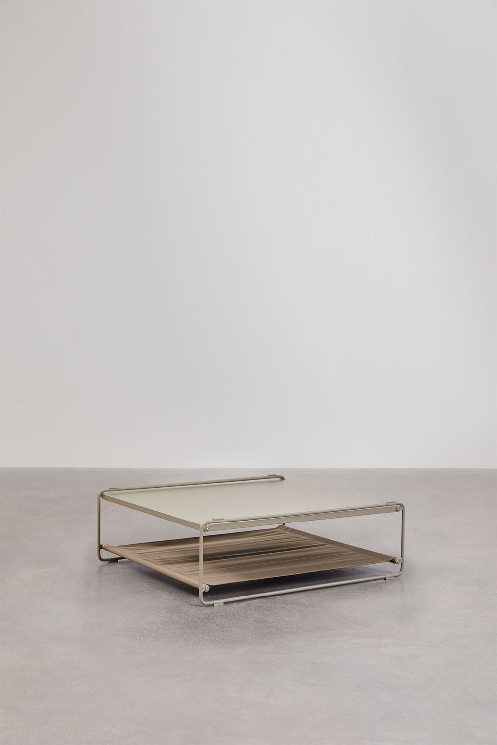 Table d'appoint de jardin convertible en pouf en acier Amaro, image de la galerie 3