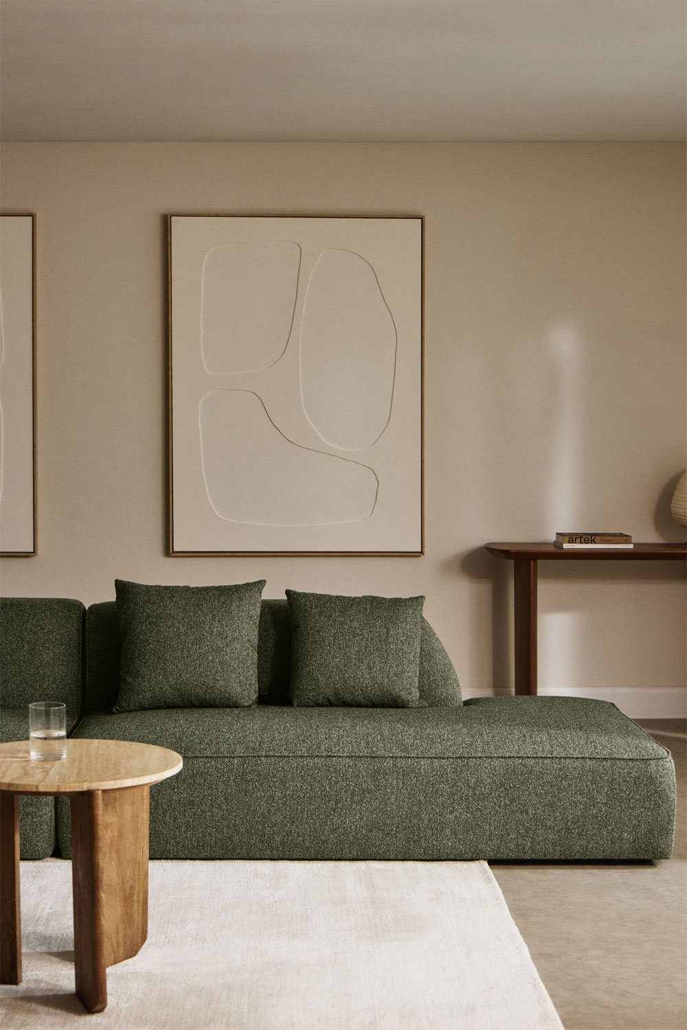 Canapé droit pour canapé modulable rembourré Cardea, image de la galerie 1