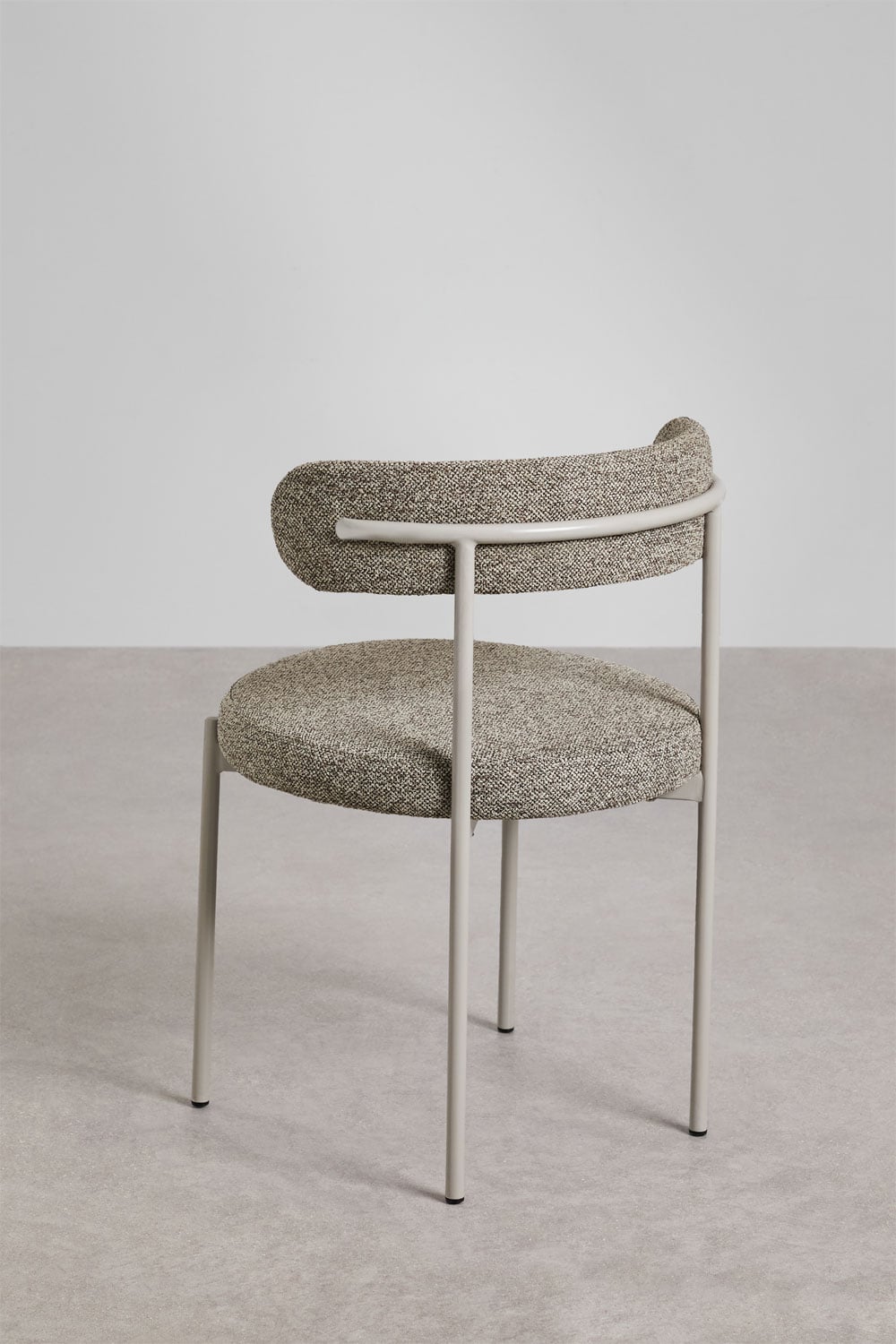 Lot de 4 chaises de salle à manger en tissu bouclé Brim, image de la galerie 4