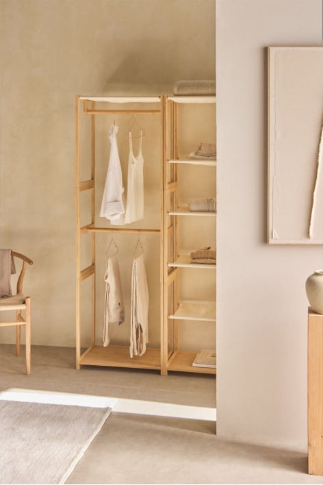Porte-manteau en bambou Deneb - NATUREL