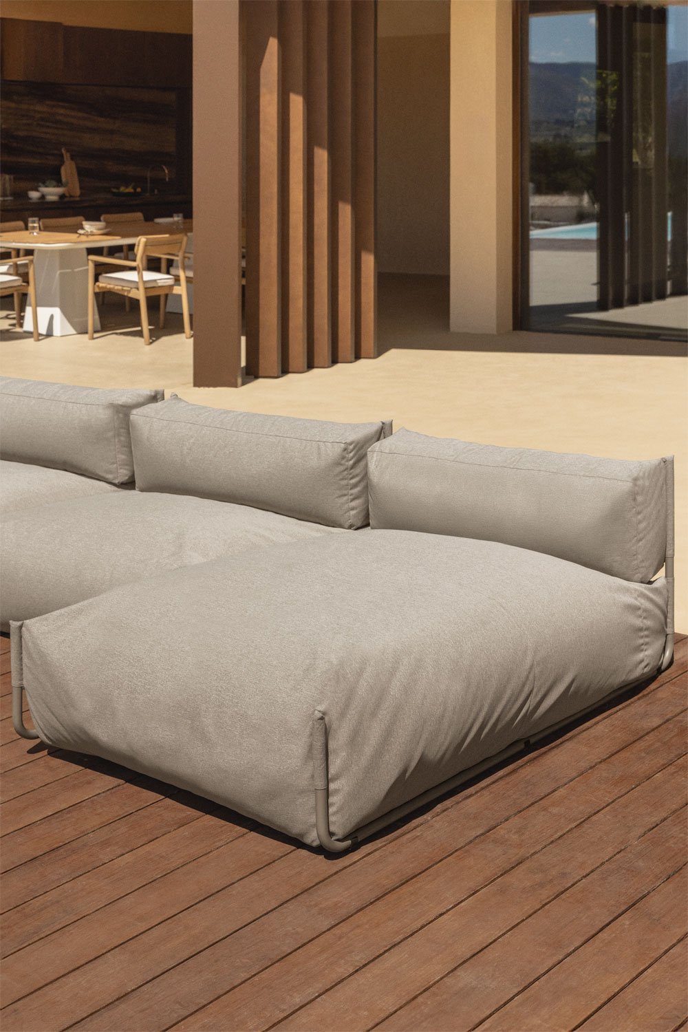 Module méridienne pour canapé modulaire de jardin Oporto, image de la galerie 1