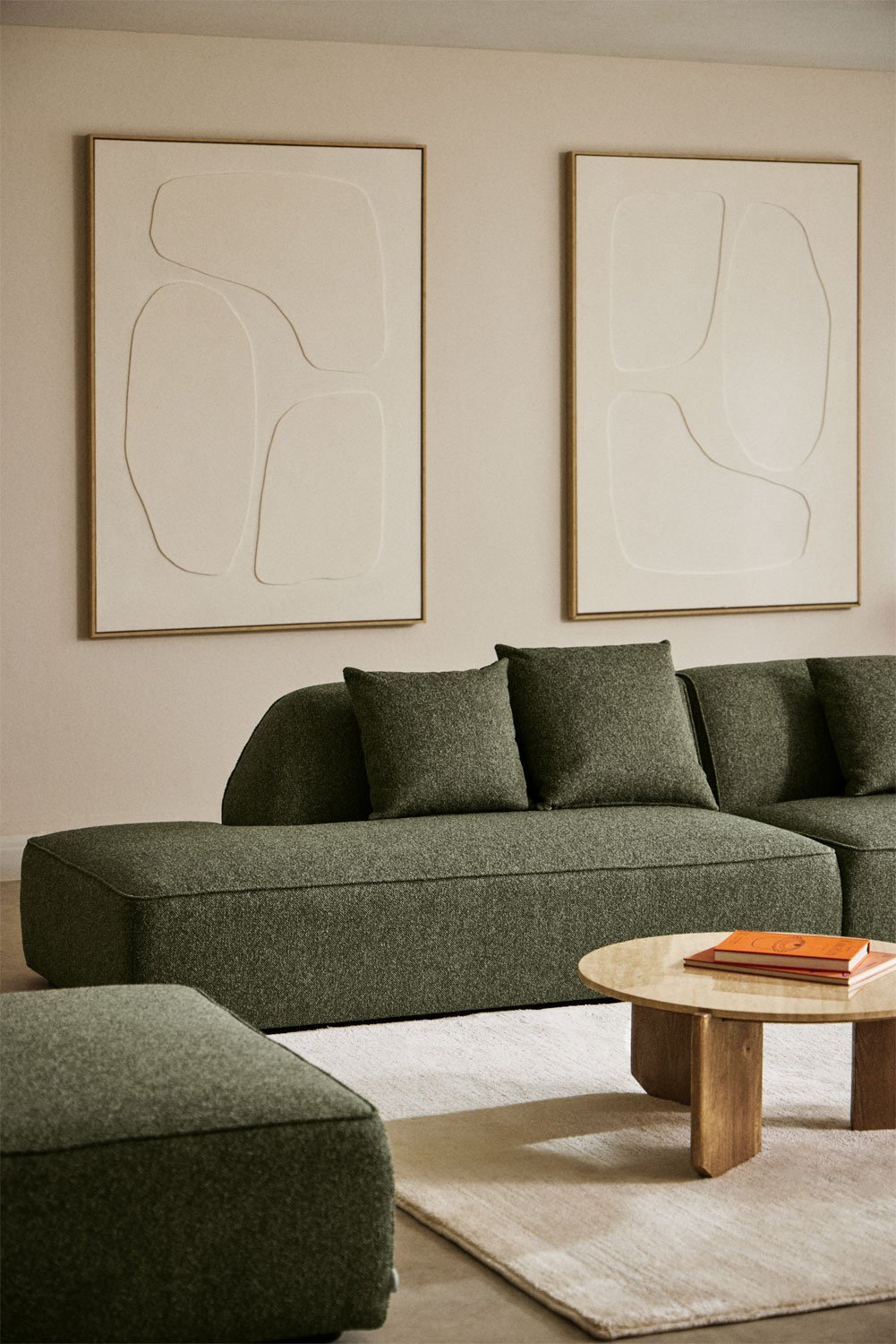 Divan gauche pour canapé modulable rembourré Cardea, image de la galerie 1