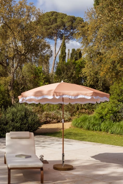 Parasol Jarko Ø230 cm en tissu et acier