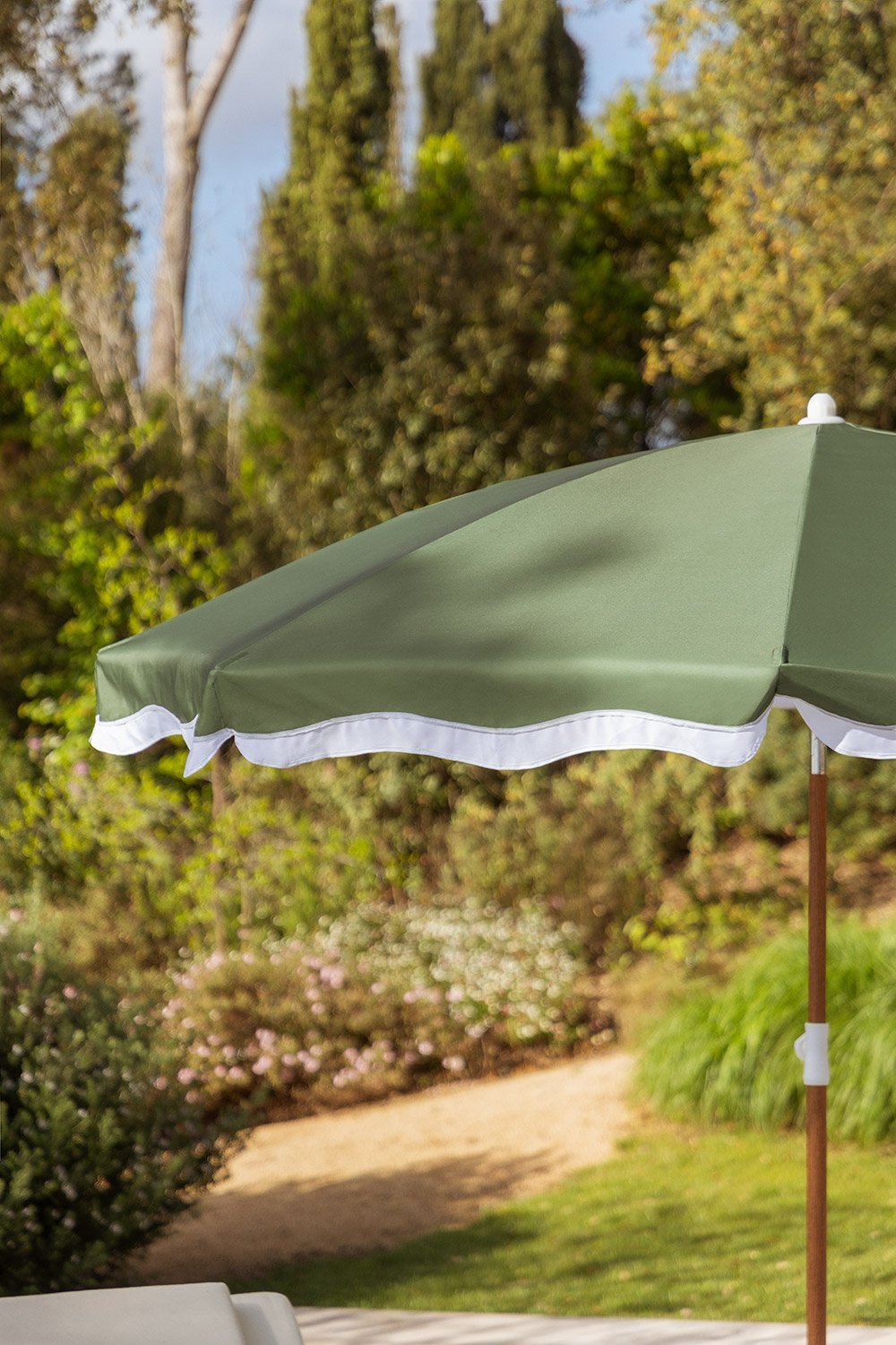 Parasol Jarko Ø230 cm en tissu et acier, image de la galerie 2