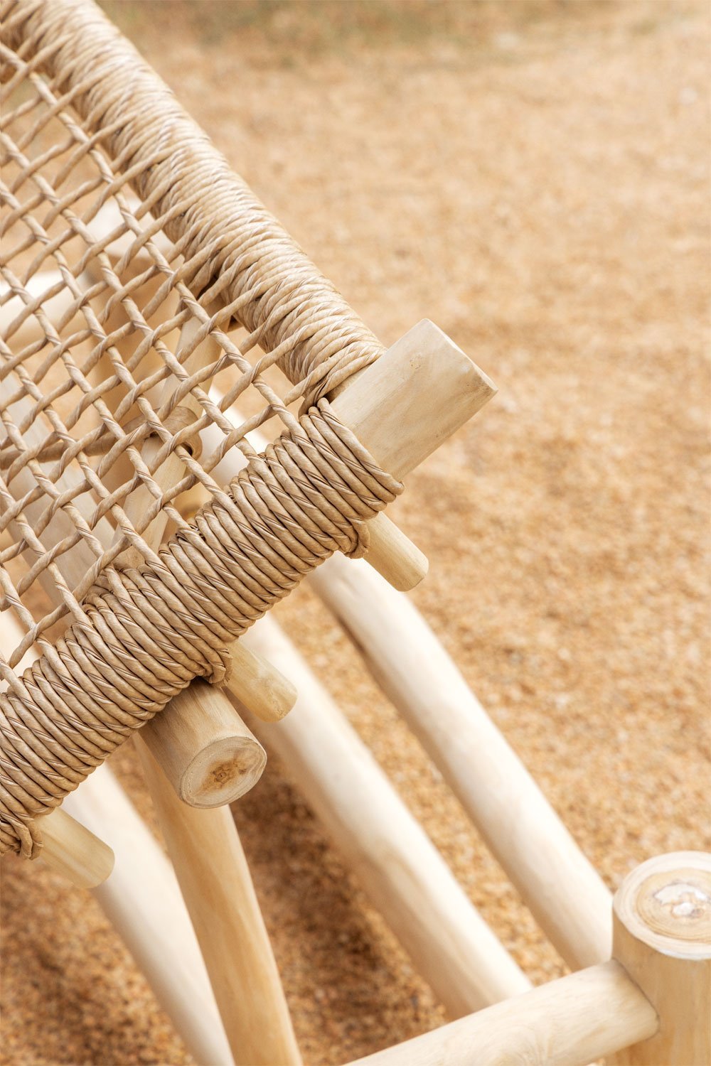 Fauteuil inclinable en bois de teck Bientina, image de la galerie 2