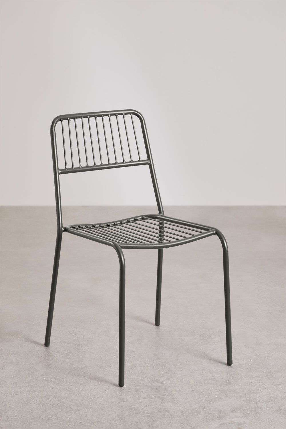 Pack de 2 chaises de salle à manger empilables Elton, image de la galerie 2