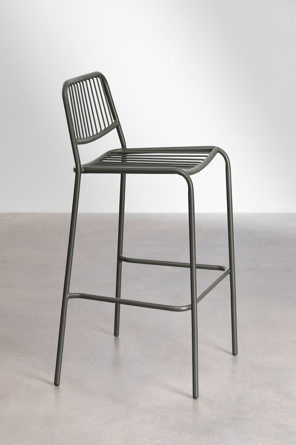 Lot de 4 tabourets de jardin hauts empilables Elton, image de la galerie 2