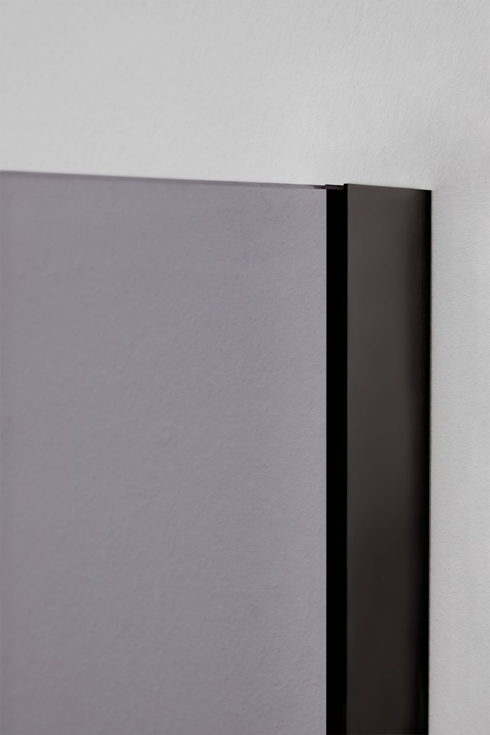 Paroi de douche fixe en verre trempé de 8 mm et aluminium Bristol, image de la galerie 4