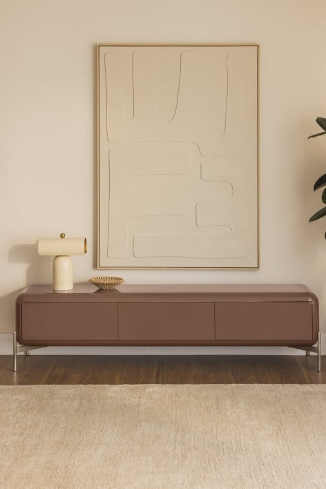 Meuble TV 180x40 cm en MDF Alazne