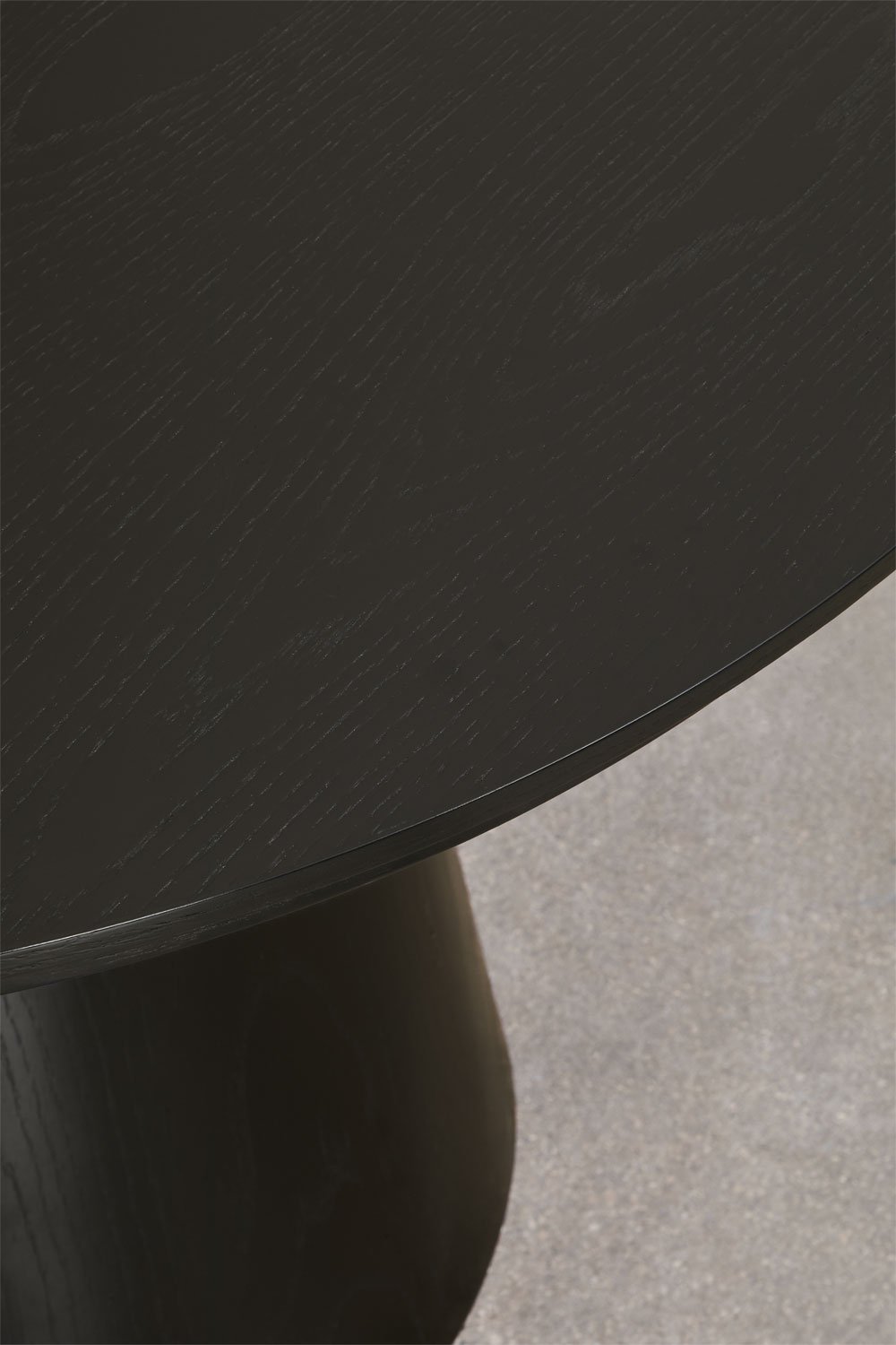 Table à manger ovale extensible 180-240x105 cm en MDF et placage chêne Montana, image de la galerie 8