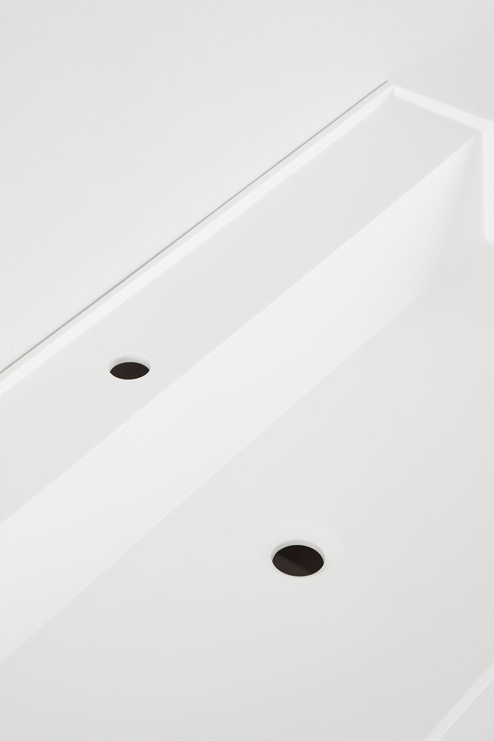 Ensemble de meuble de salle de bain en bois et placage de frêne avec lavabo intégré Ona, image de la galerie 7