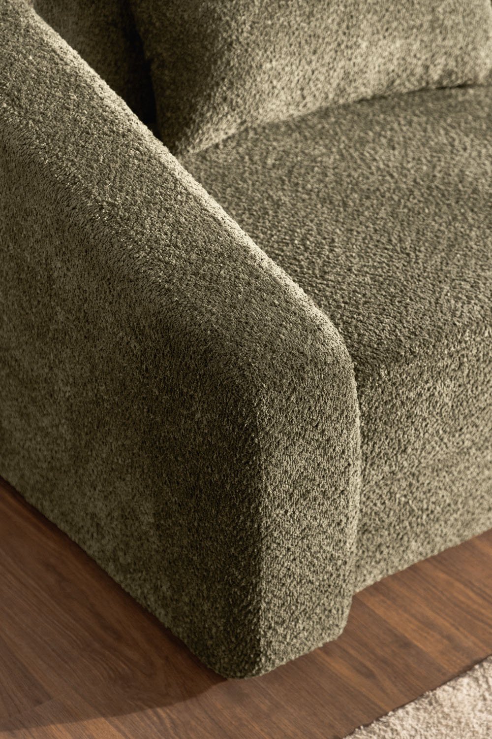 Fauteuil-lit en tissu bouclé Dalila, image de la galerie 3