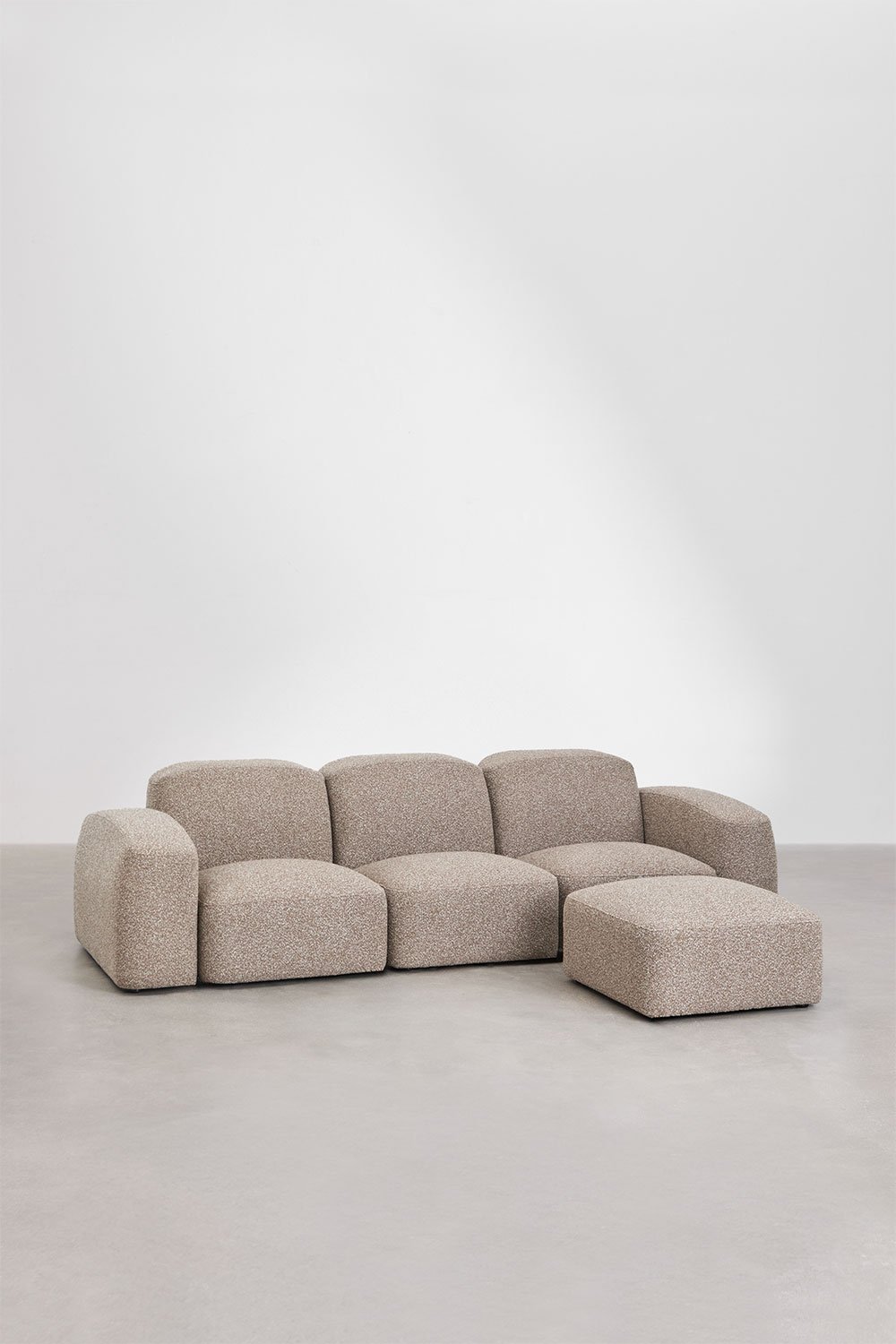 Canapé modulable 3 pièces et pouf Bastian, image de la galerie 4