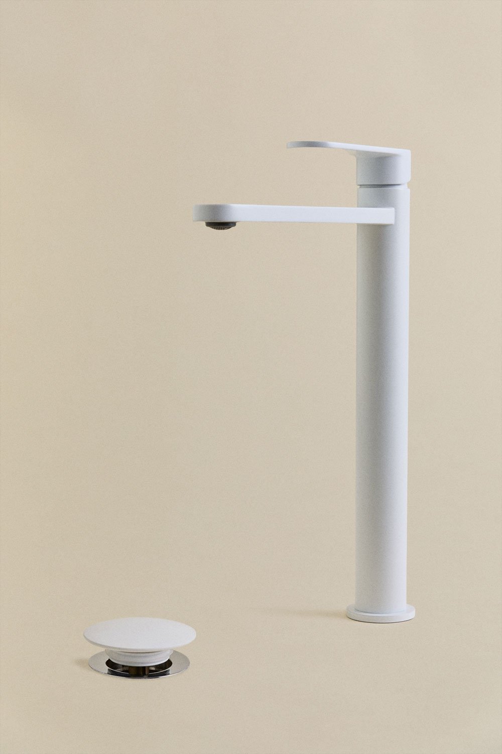 Ensemble de robinet de lavabo en laiton Alameda et robinet de vidange de lavabo Click-Clack en acier inoxydable et laiton Orveta, image de la galerie 1